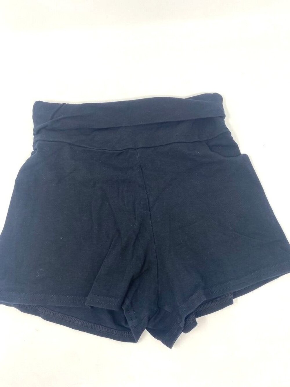 American Apparel Bootie Shorts Black Size Medium Dance Wear Fold Over Waist